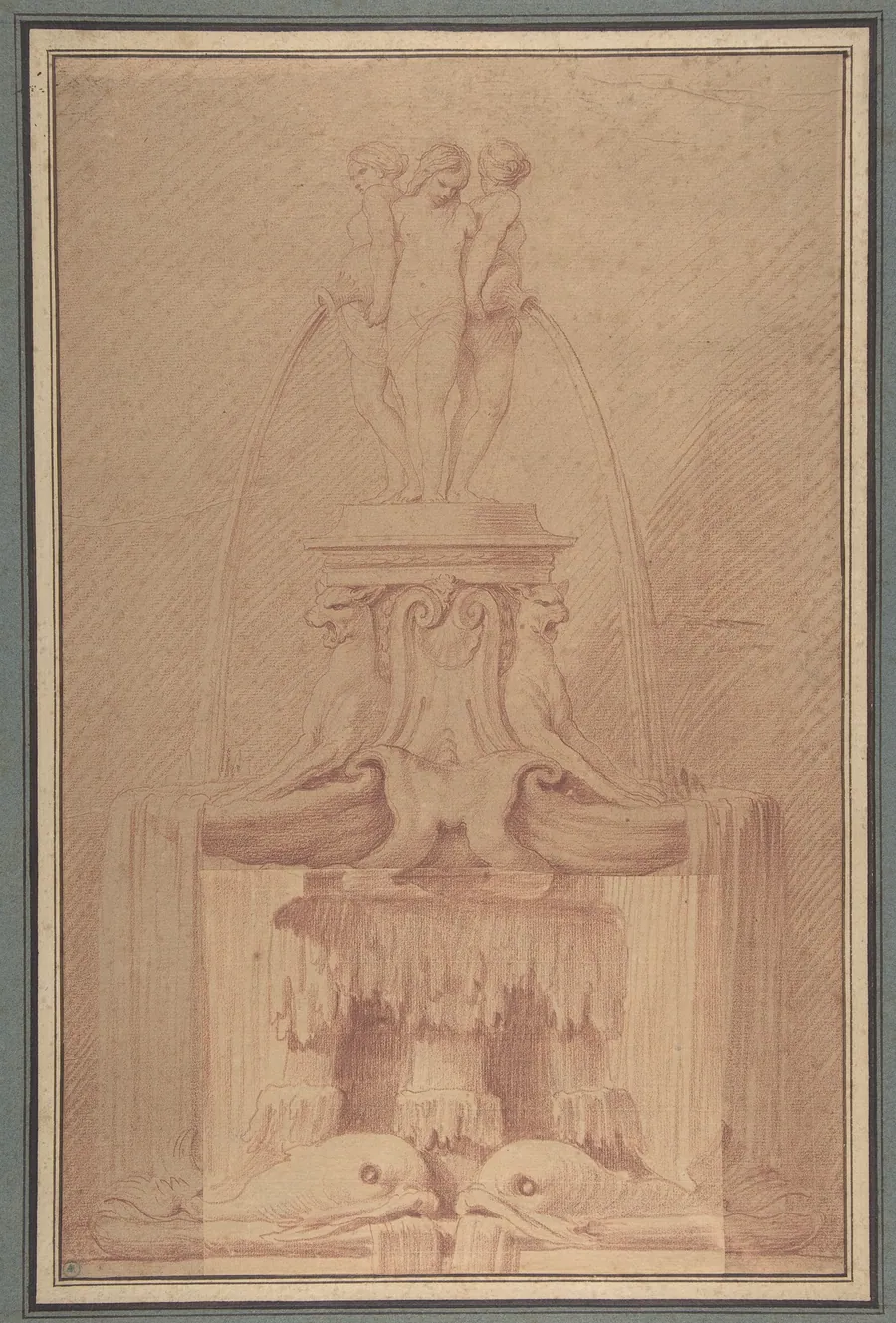Fountain Surmounted by Three Nymphs by Edme Bouchardon