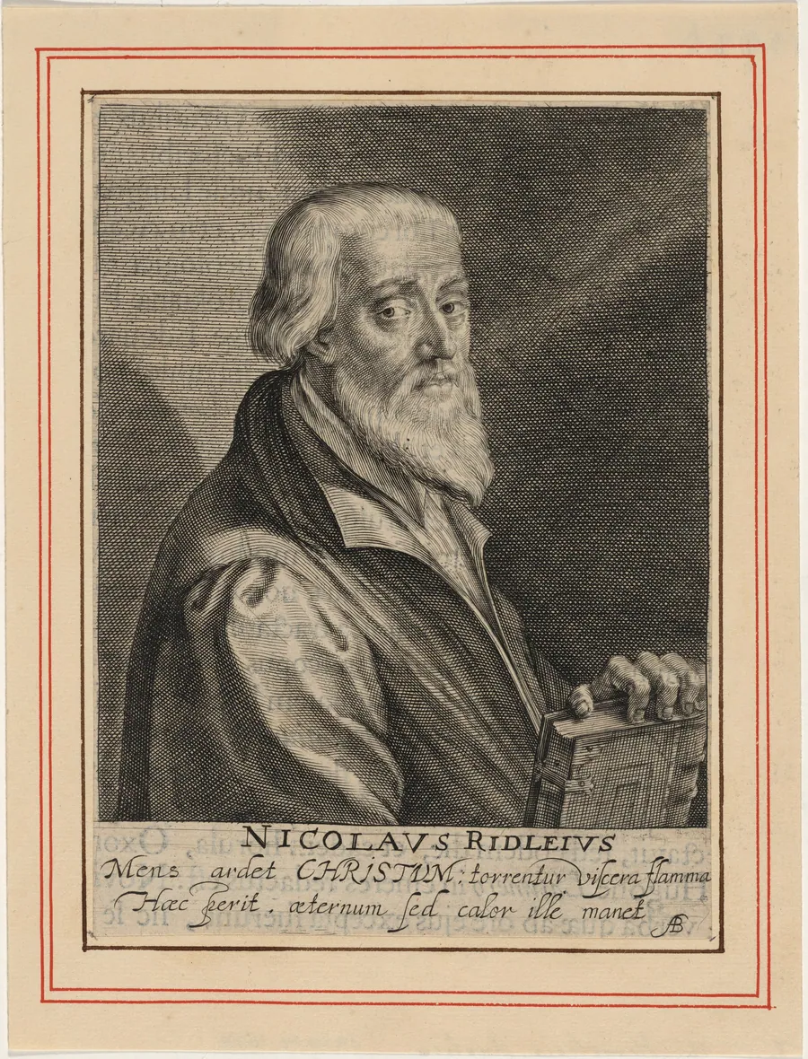 Nicholas Ridley, Bishop of London, Protestant Martyr by Magdalena van de Passe