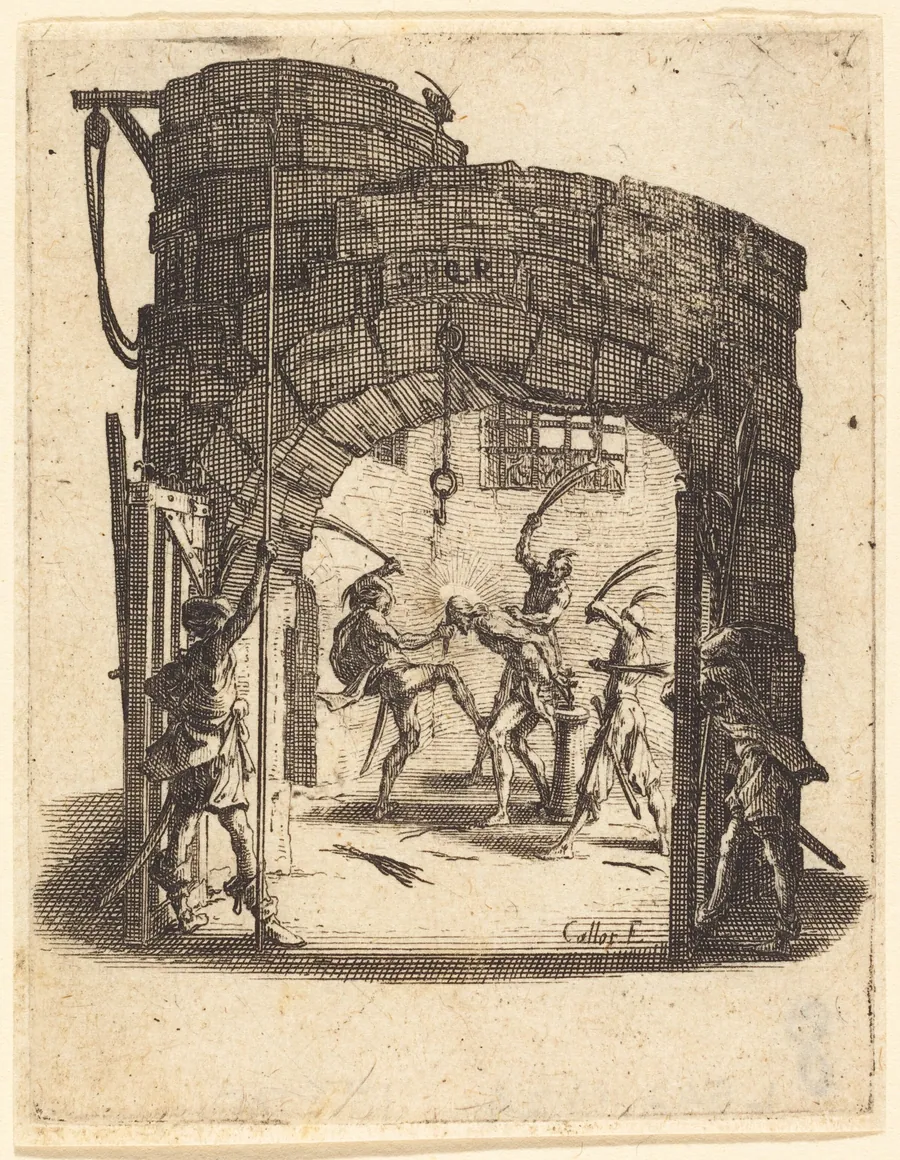 The Flagellation by Jacques Callot