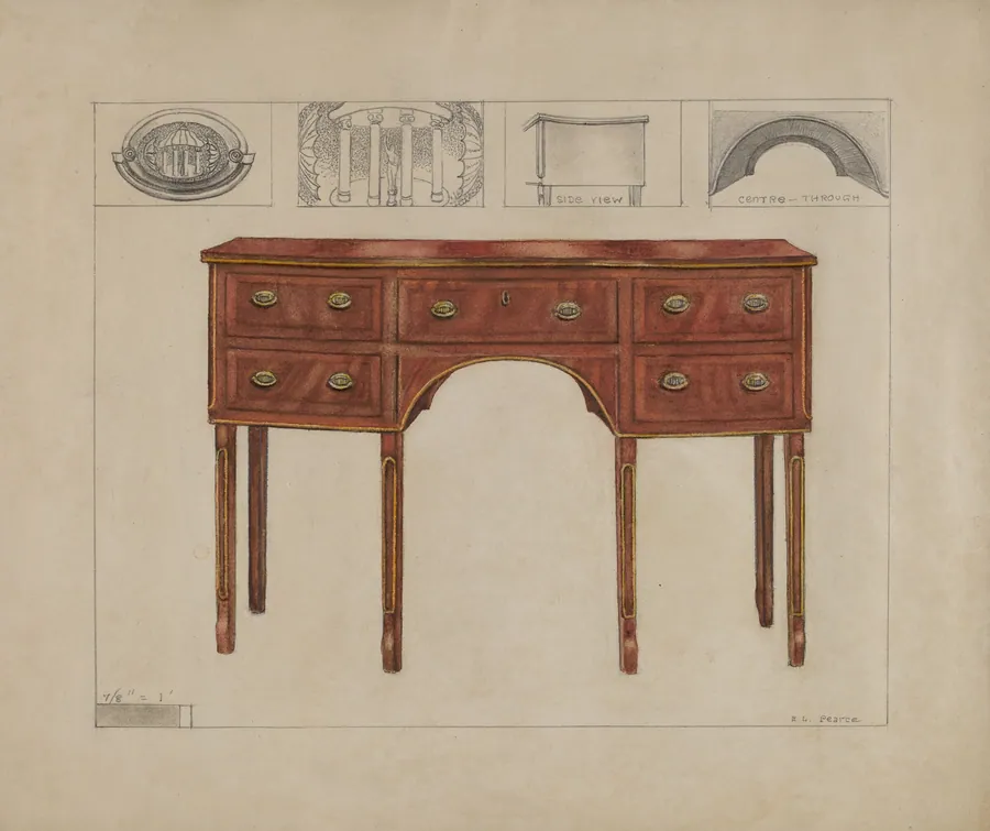 Side Board-Sheraton by Edgar L. Pearce