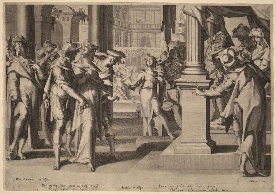 Suzannah before Daniel by Willem van Swanenburgh