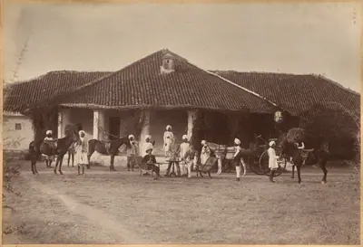 Dr. Morris and party, Jhansi (recto)