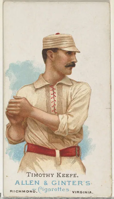 Timothy Keefe, Baseball Player, from World's Champions, Series 1 (N28) for Allen & Ginter Cigarettes