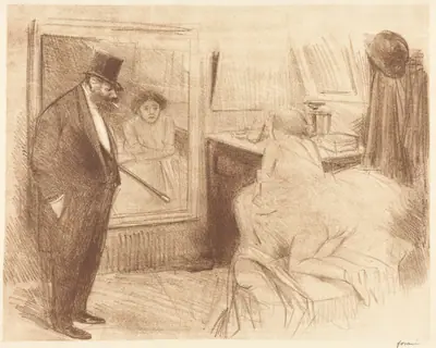 La loge de la danseuse (2e planche) (The Dancer's Dressing Room) (second plate)
