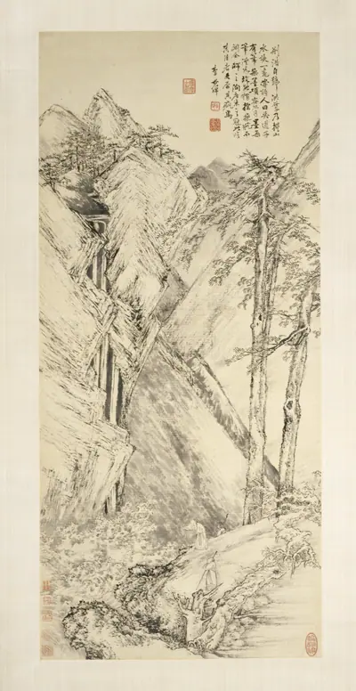 Landscape after Jing Hao and Guan Tong