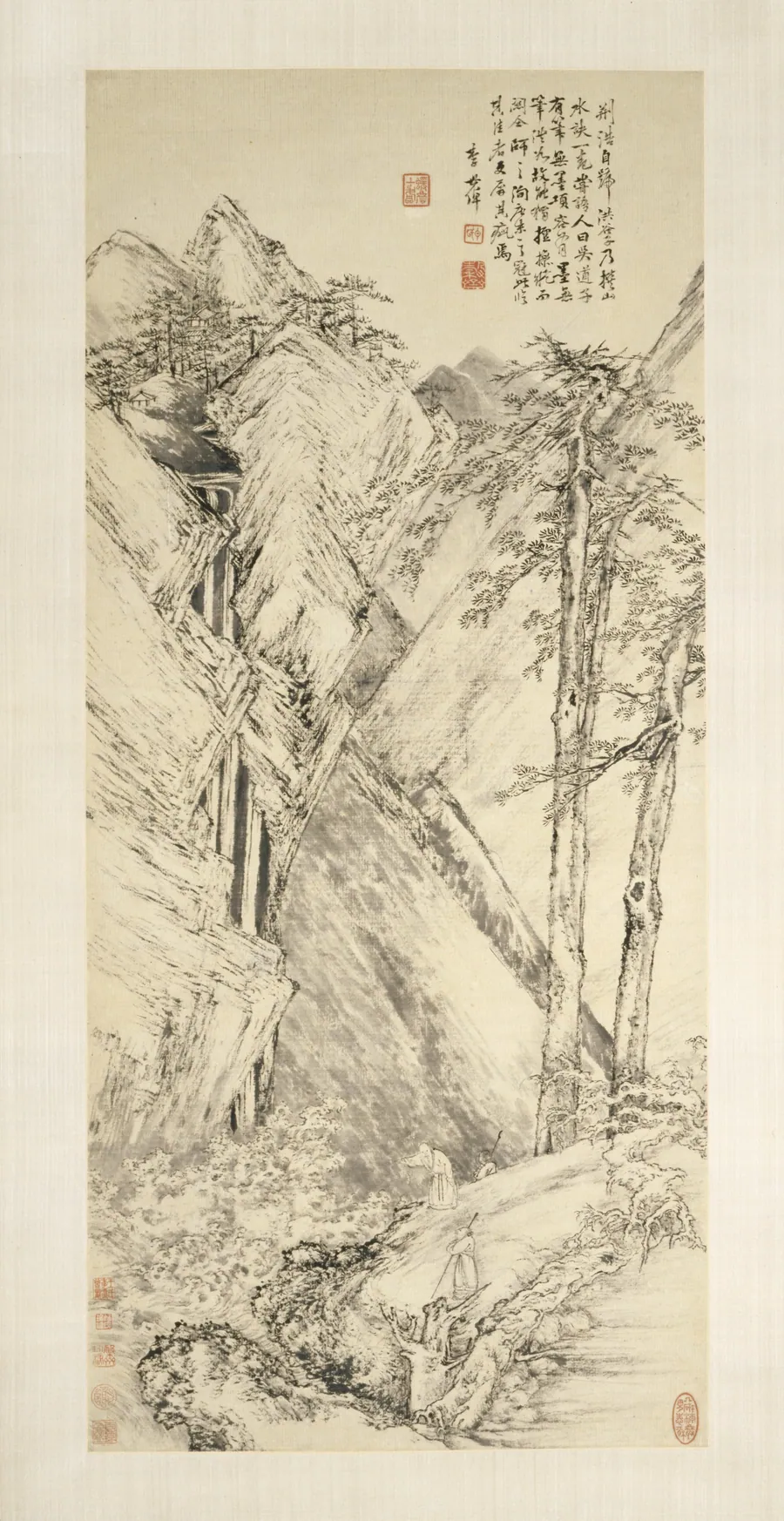 Landscape after Jing Hao and Guan Tong by Li Shizhuo