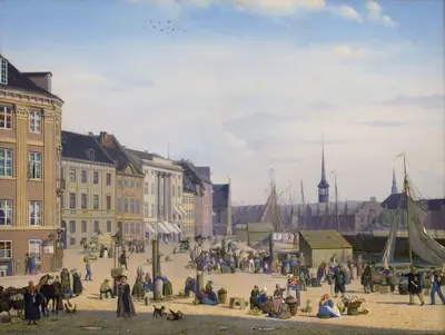 Parti af Højbro Plads i København