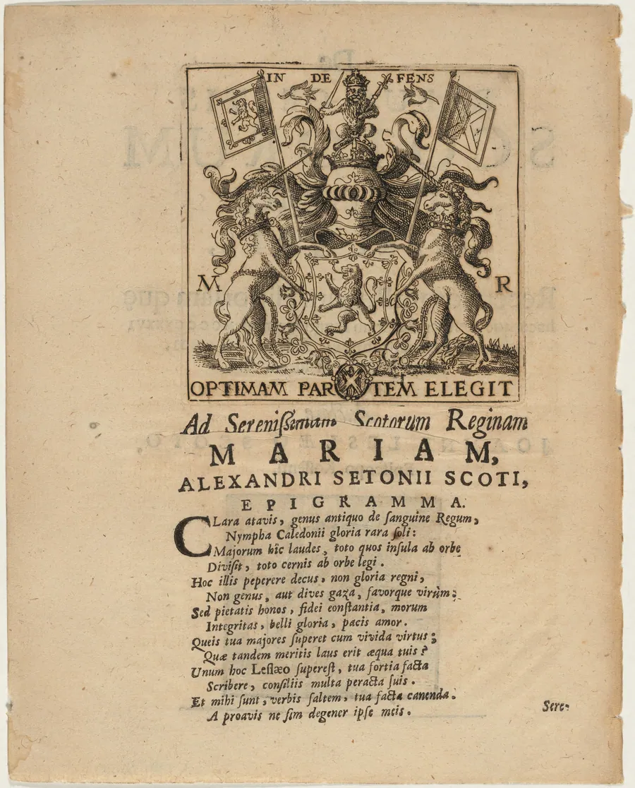 Coat of Arms -- Mary, Queen of Scots by Unknown 19th Century