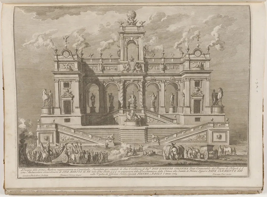 The Prima Macchina for the Chinea of 1764: A Capitol Building by Giuseppe Vasi