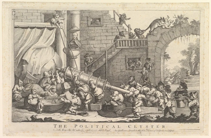 The Political Clyster by William Hogarth