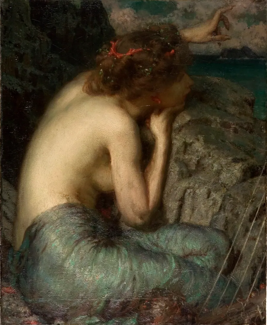 The Siren by Louis Loeb, born Cleveland, OH 1866-died Canterbury, NH 1909
