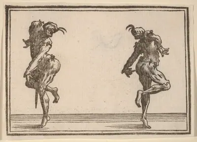 Two Pantaloons Dancing