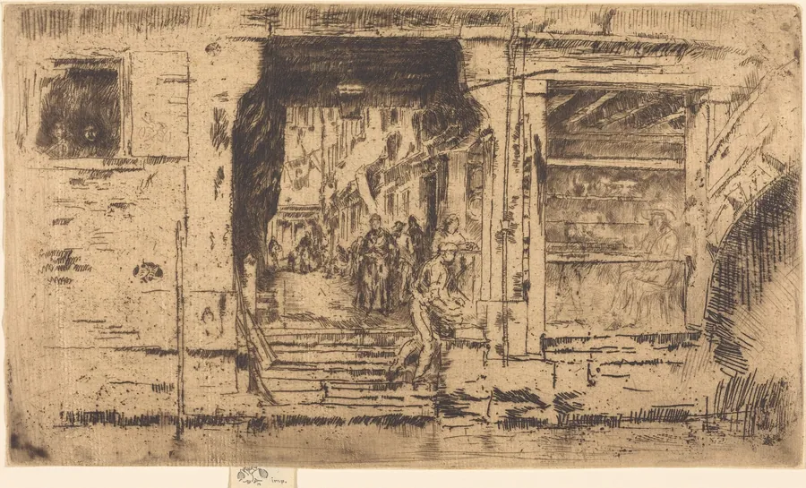 Fish-Shop, Venice by James McNeill Whistler