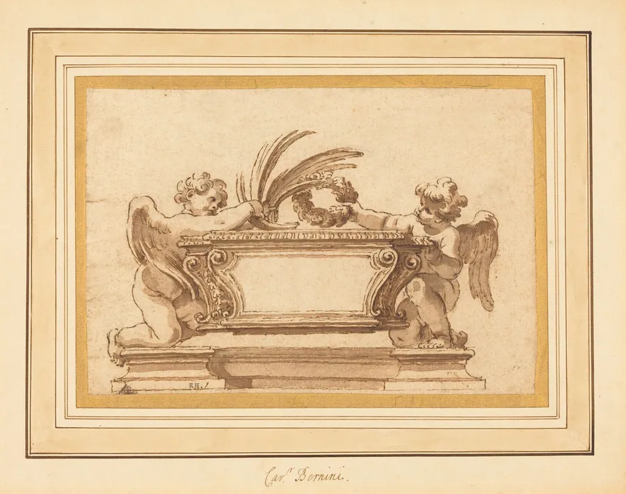 Study for a Reliquary Sarcophagus by Giovanni Odazzi