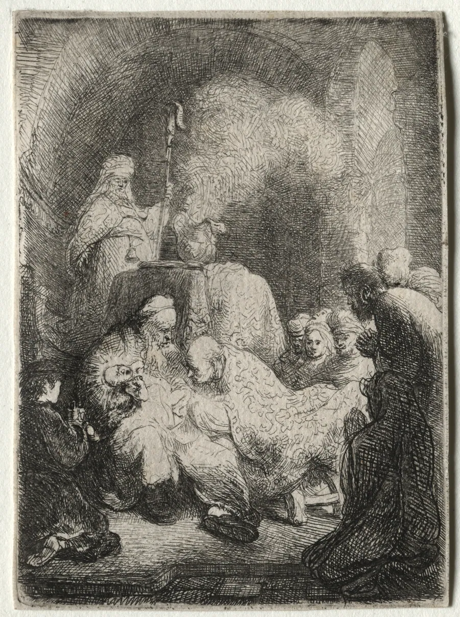 The Circumcision: Small Plate by Rembrandt van Rijn