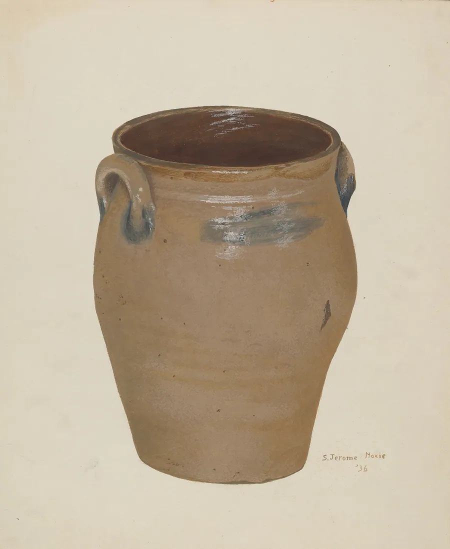 Two Handled Preserve Crock by Jerome Hoxie