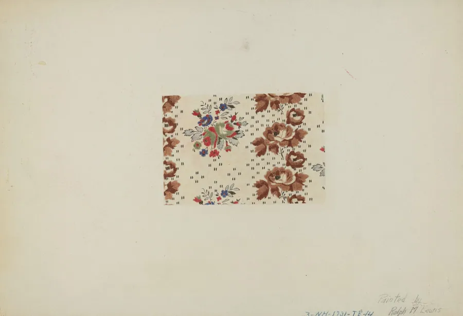 Printed Textile by Ralph M. Lewis