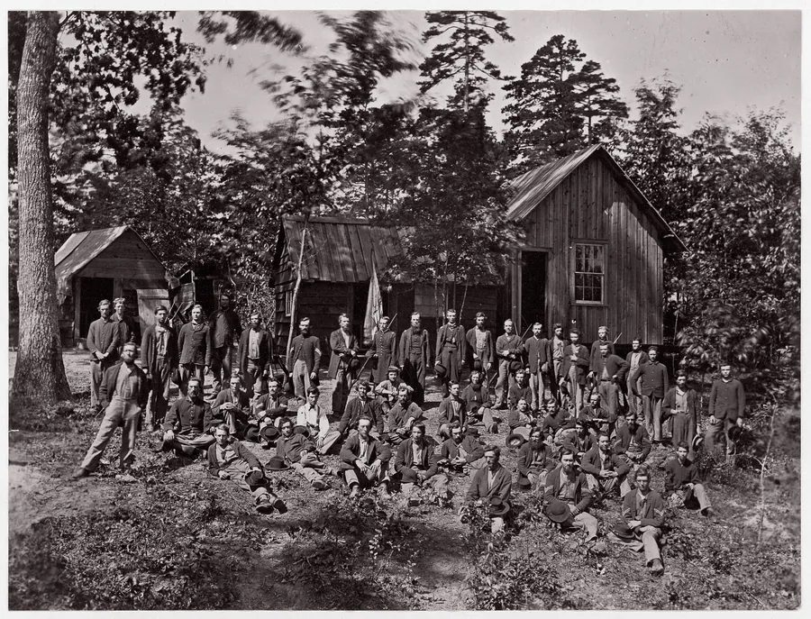 Co. D, 21st Michigan Infantry. Sherman's Volunteers by Mathew B. Brady