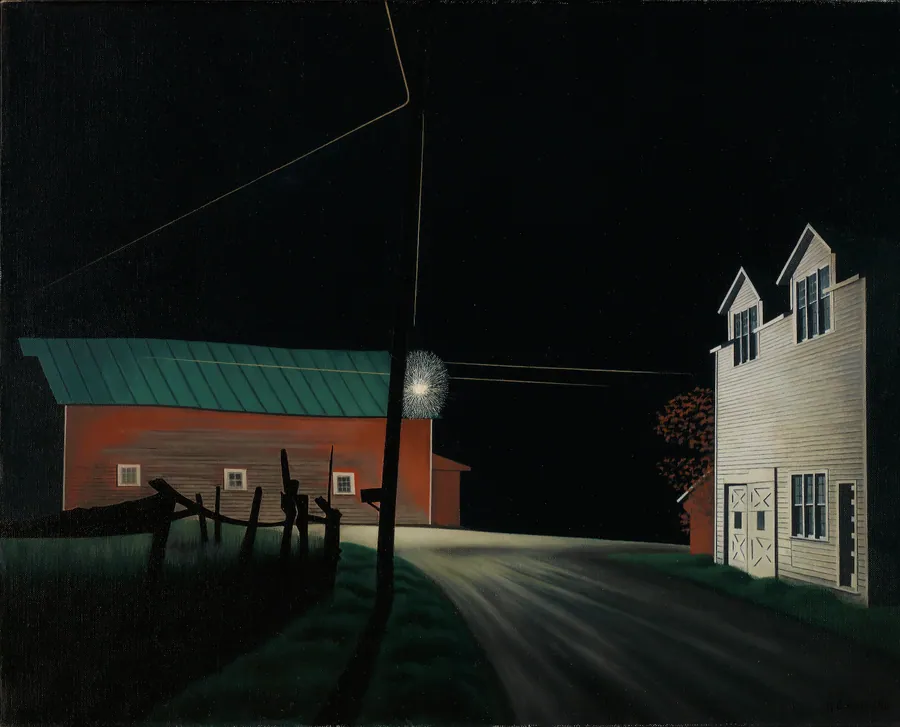 Bright Light at Russell's Corners by George Ault, born Cleveland, OH 1891-died Woodstock, NY 1948