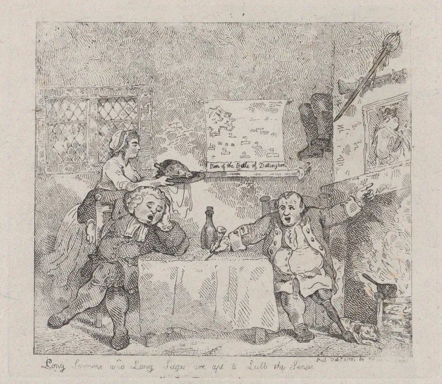 Long Sermons and Long Sieges are apt to Lull the Senses by William Humphrey