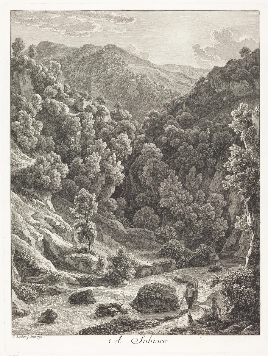 A Subiaco (Near Subiaco) by Johann Christian Reinhart