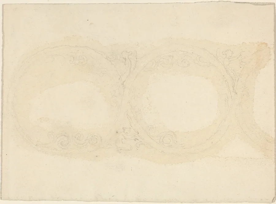 Ornamental Border Design with Winged Female Figures by John Flaxman