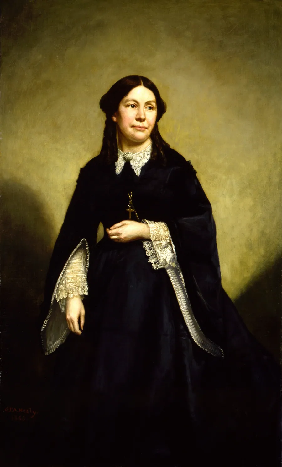 Mrs. William Tecumseh Sherman by George Peter Alexander Healy, born Boston, MA 1813-died Chicago, IL 1894