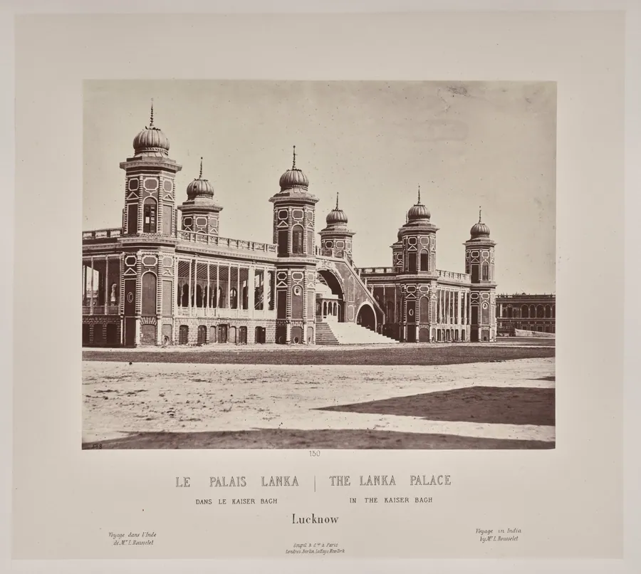The Lanka Palace in the Kaiser Bach, Lucknow by Louis-Théophile Marie Rousselet