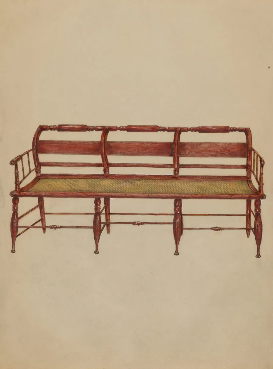 Settee or Hall Seat by Henry Meyers