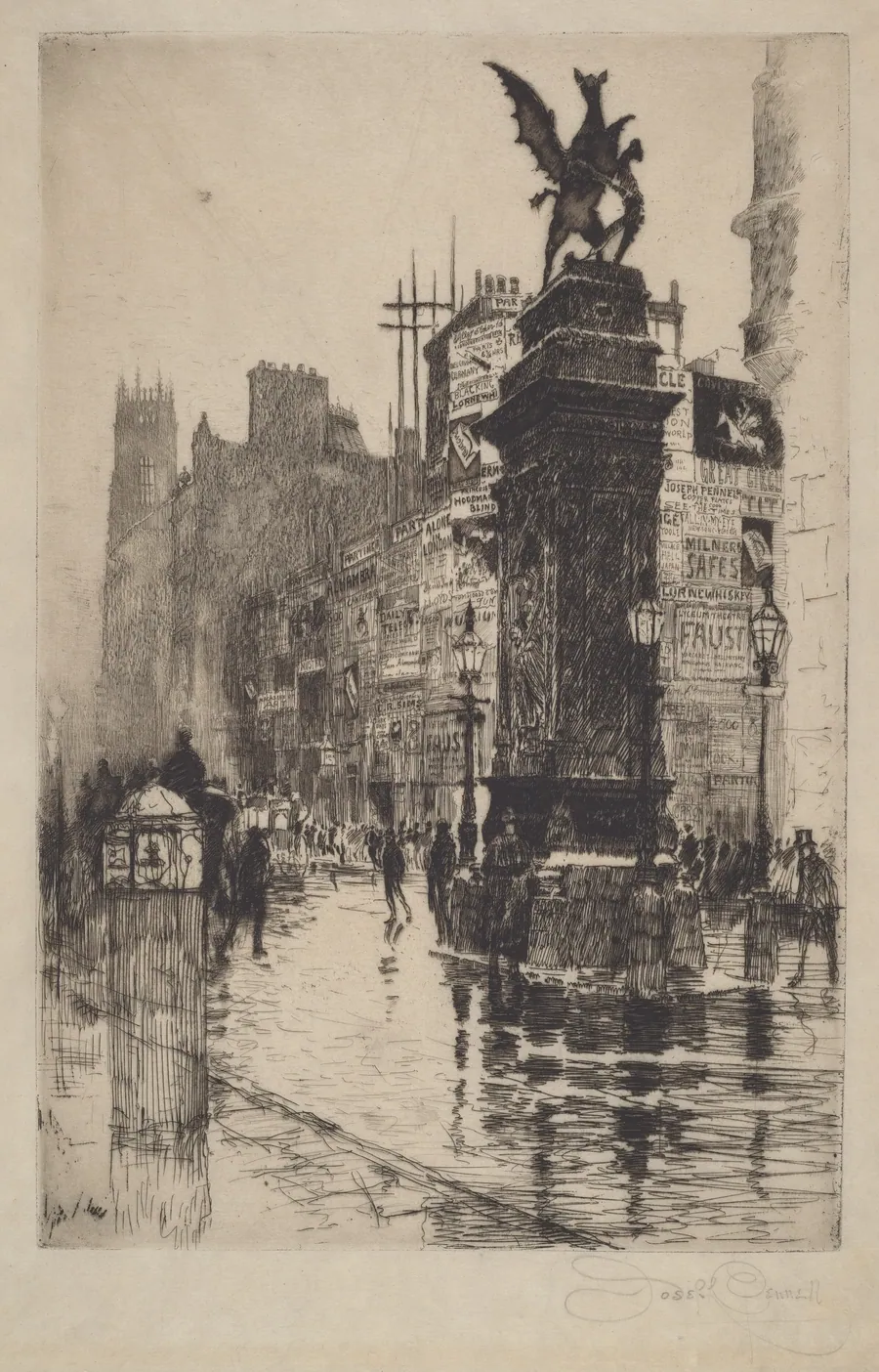 Temple Bar by Joseph Pennell
