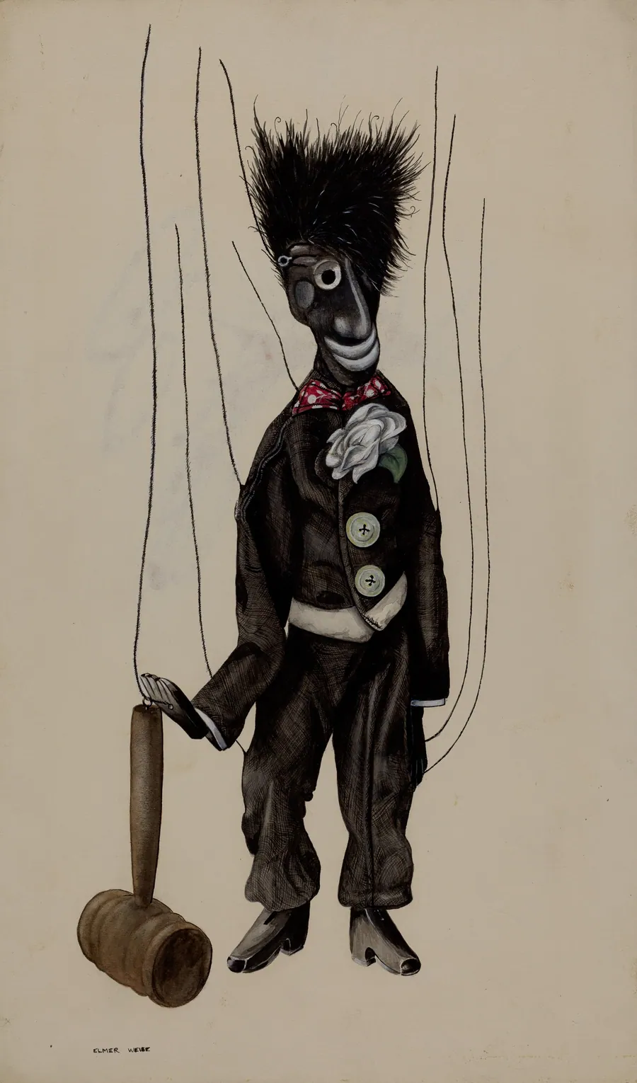 Minstrel Marionette by Elmer Weise