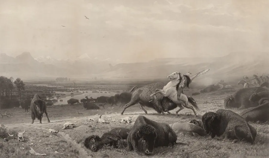 The Last of the Buffalo by Albert Bierstadt