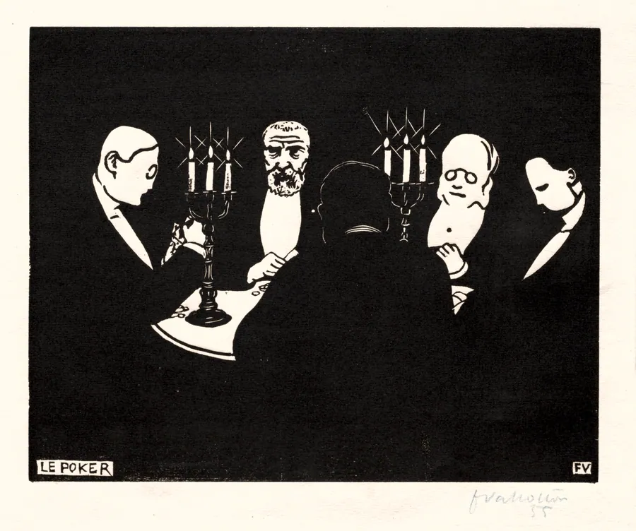 Poker by Félix Vallotton