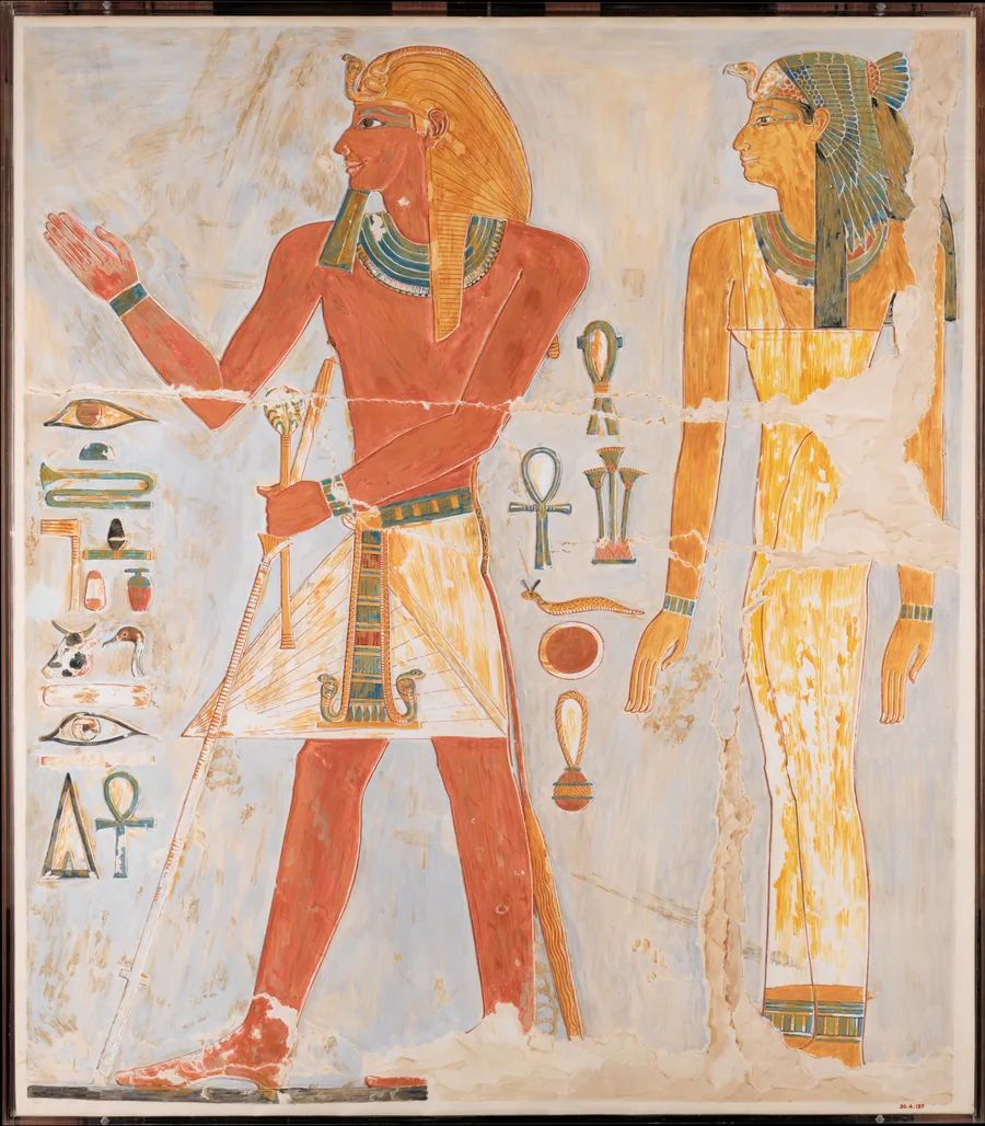 Thutmose I and His Mother Seniseneb by Nina de Garis Davies
