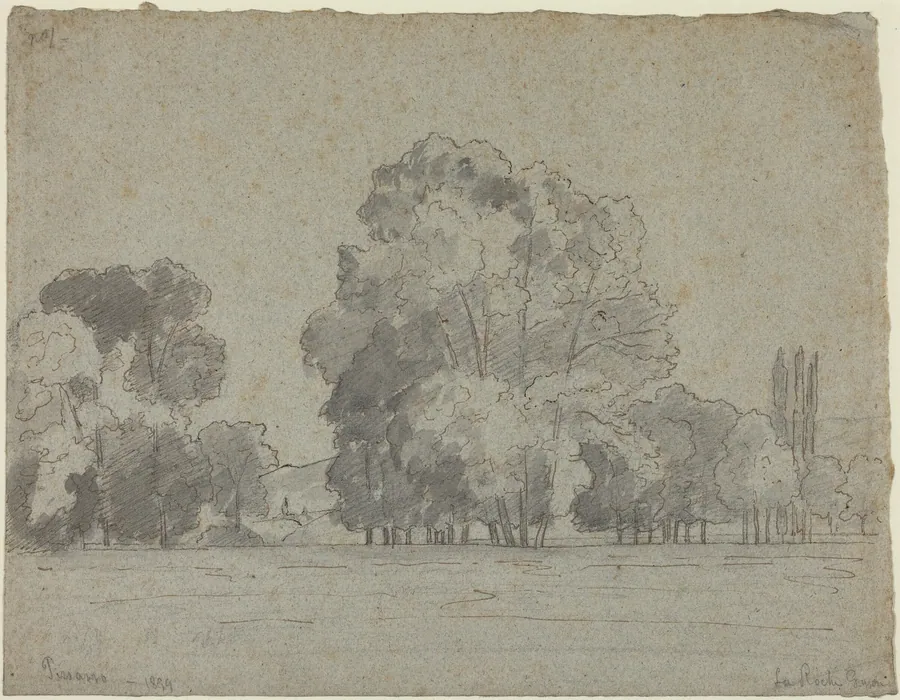 Grove of Trees by Camille Pissarro