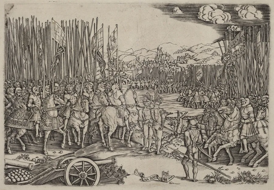 The Two Armies at the Battle of Ravenna by Master NA.DAT with the Mousetrap