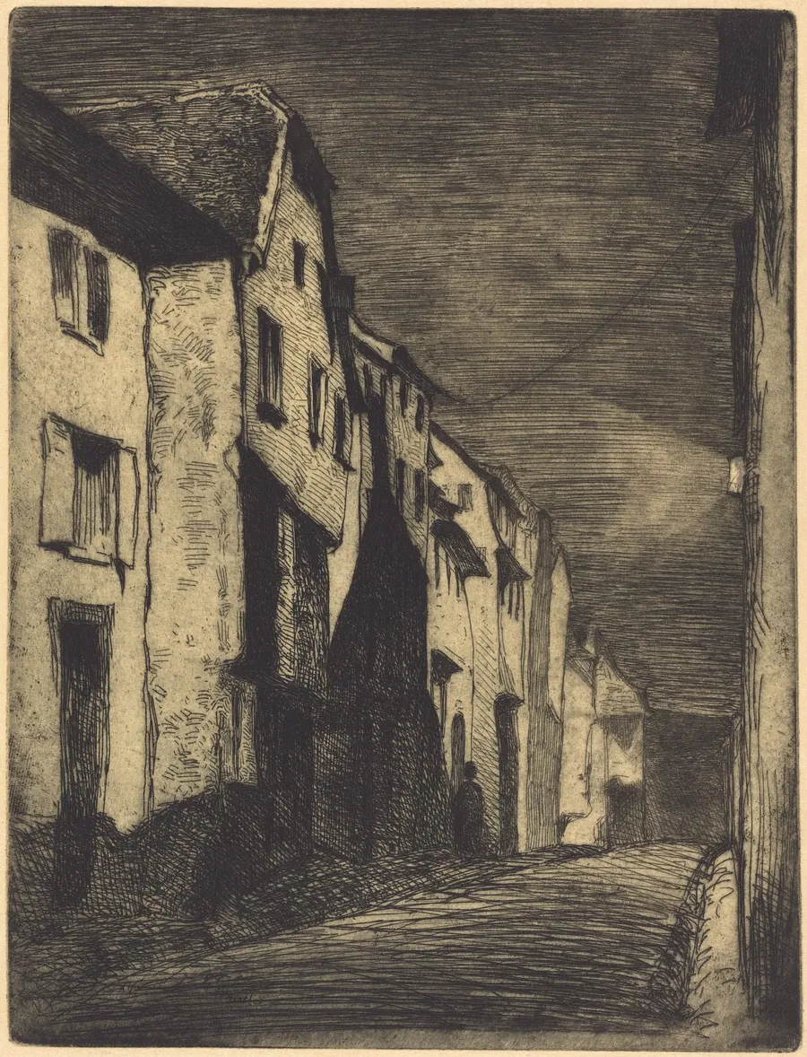 Street in Saverne by James McNeill Whistler