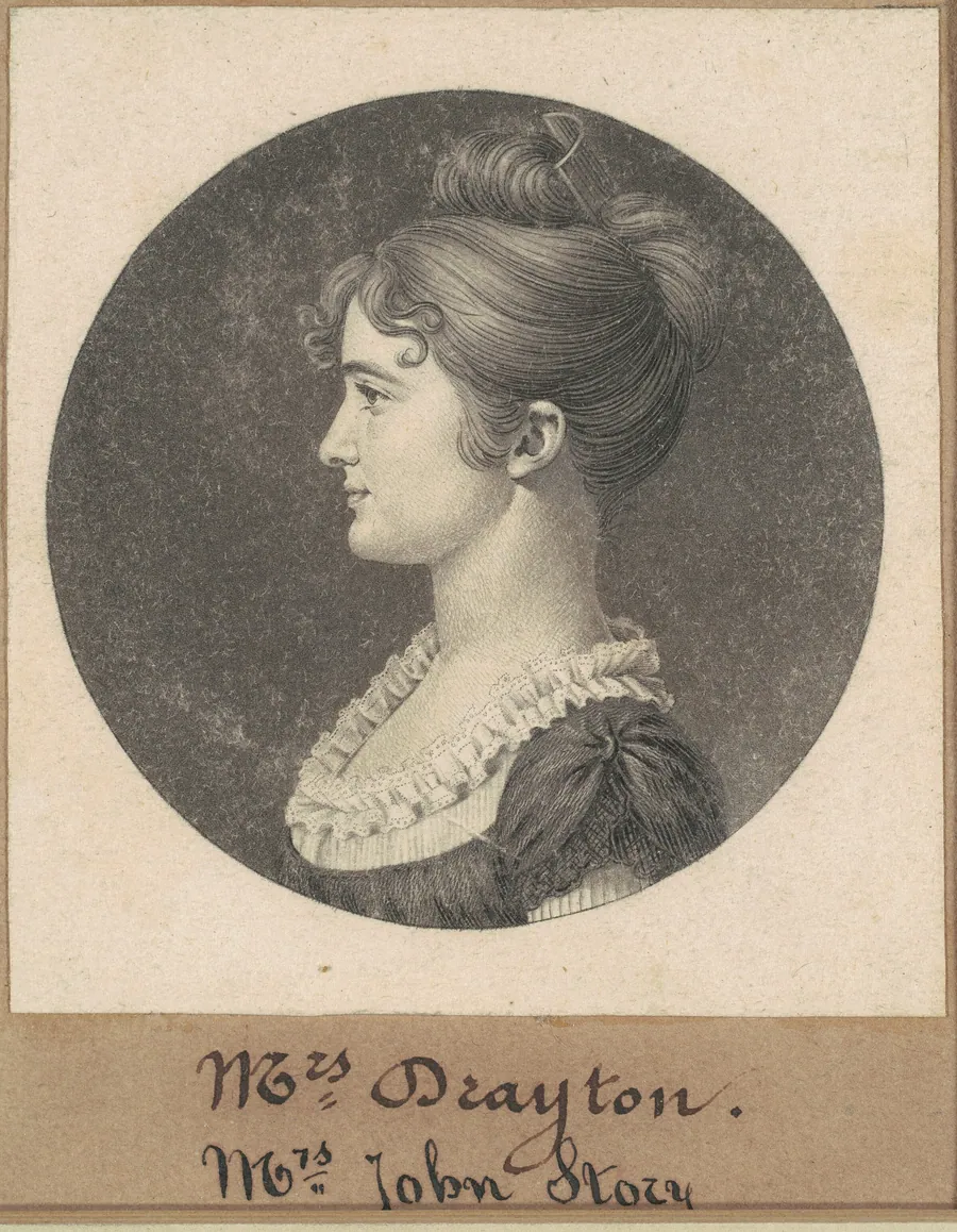 Elizabeth Porcher Gaillard Stoney by Charles B. J. Févret de Saint-Mémin