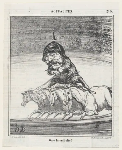 Don't fall!, from 'News of the day,' published in Le Charivari, September 24, 1868