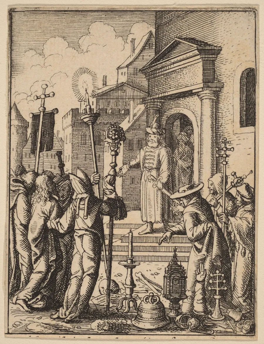 Jesus before Pilate by Wenceslaus Hollar