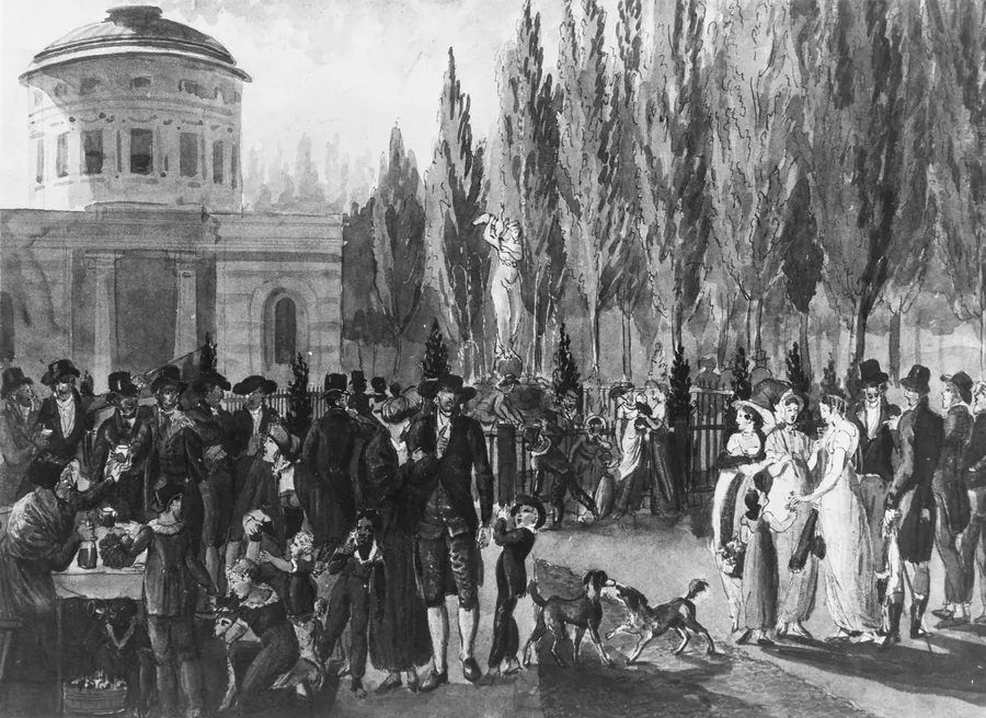 Fourth of July in Centre Square, Philadelphia by Pavel Petrovich Svinin