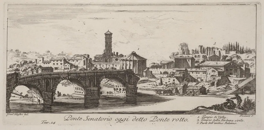 Ponte Senatorio oggi detto Ponte Rotto by Giovanni Battista Piranesi