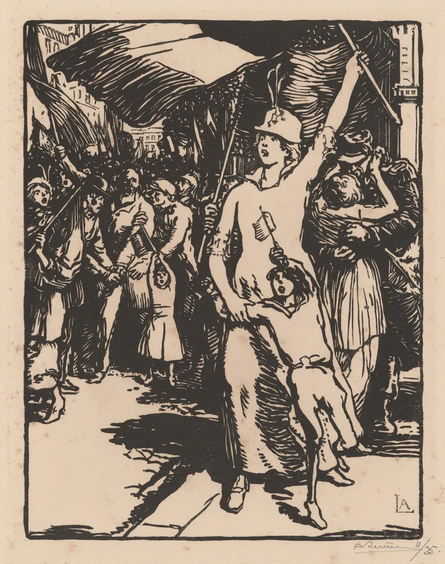 La Guerre est déclarée (War is Declared) by Auguste Lepère