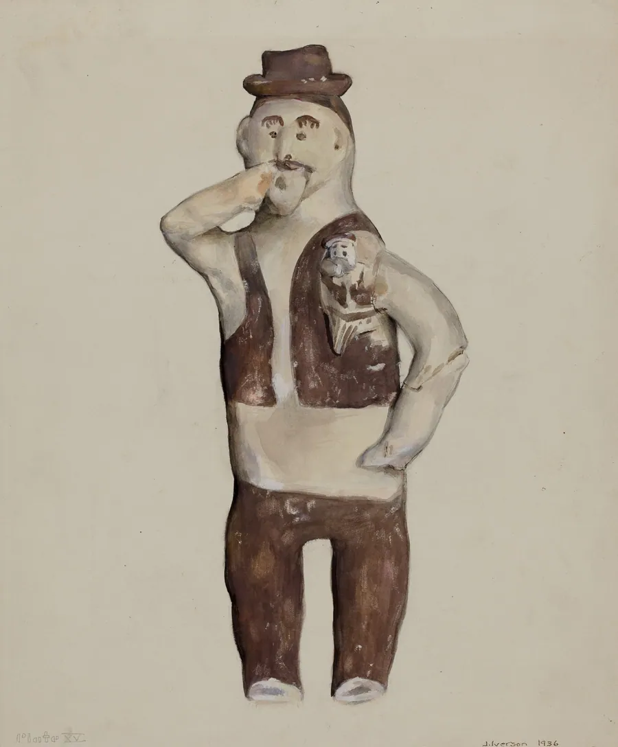 Clay Indian Doll - "Saguna" by Jane Iverson