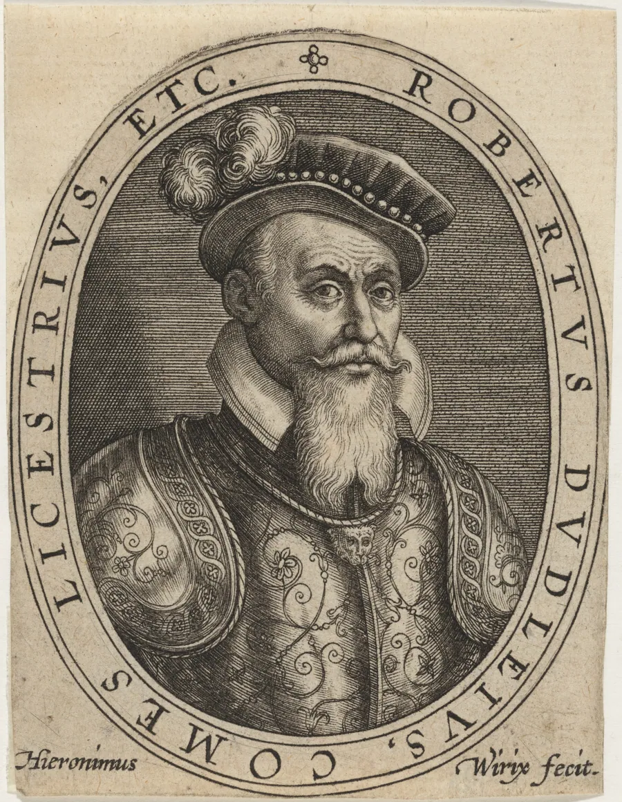 Robert Dudley, Earl of Leicester by Hieronymus Wierix