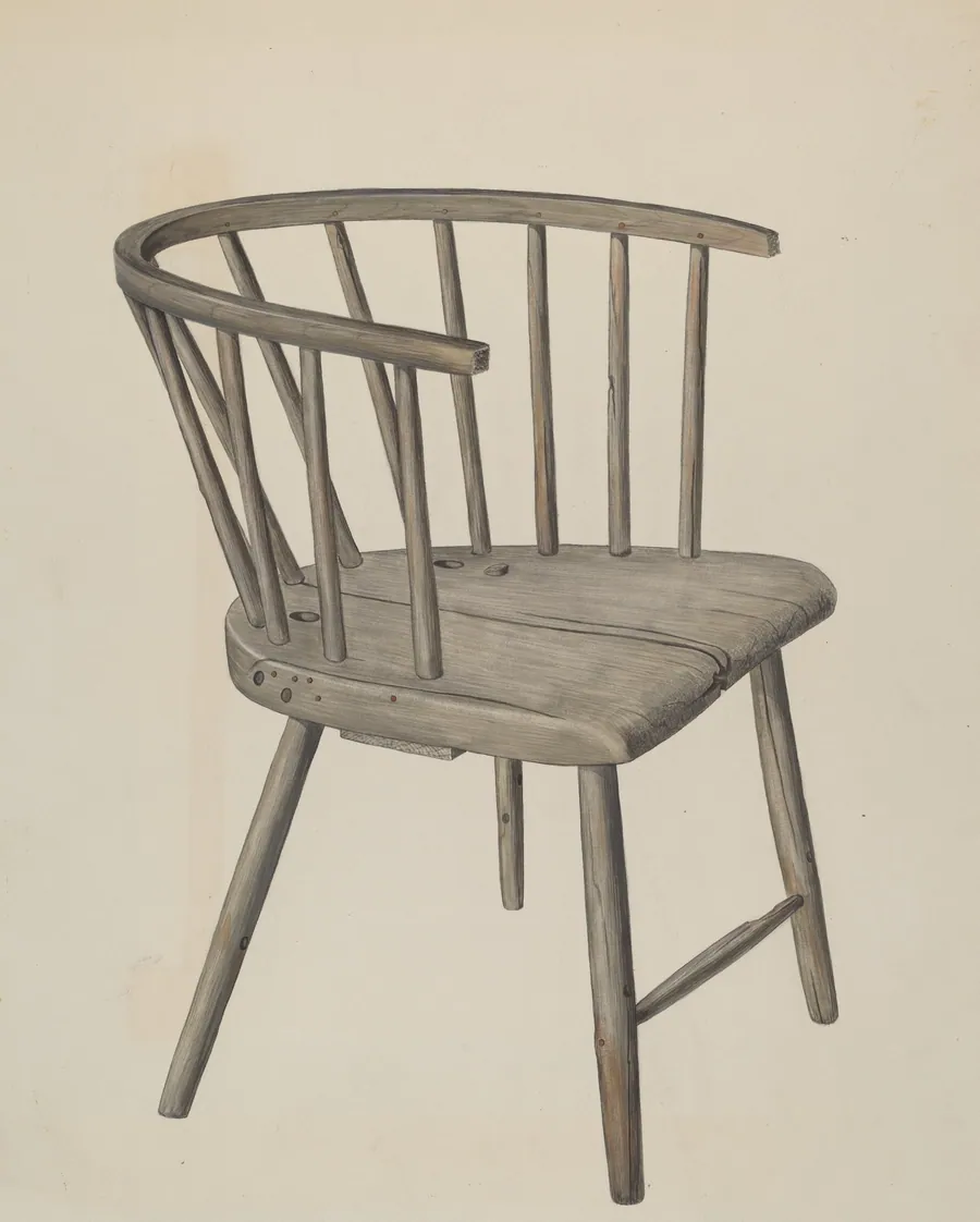 Handmade Arm Chair by Wilbur M Rice