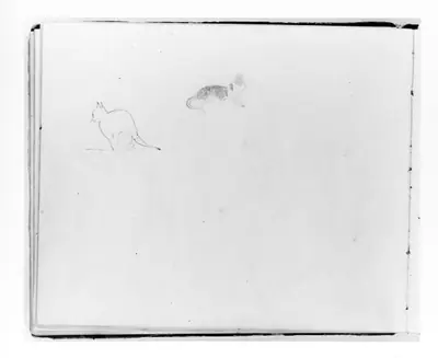 Two Cats (from Sketchbook)