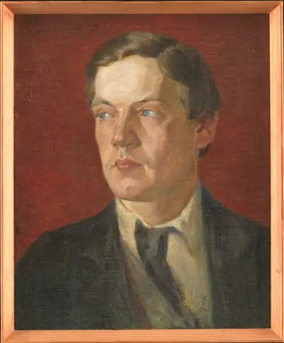 Portræt af den svenske maler Gustaf Wolmar