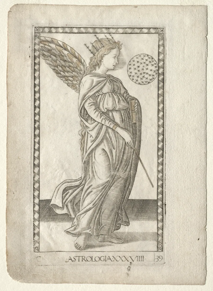 Astrology (from the Tarocchi, series C:  Liberal Arts, #29) by Master of the E-Series Tarocchi