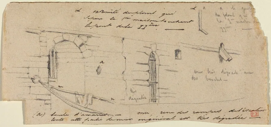 Study for "Le Petit Pont" by Charles Meryon